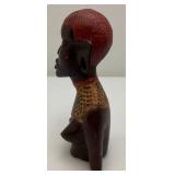 Misc. Vintage African And Oriental Hand Carved Wooden Statues And Biggest Is 12"