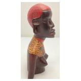 Misc. Vintage African And Oriental Hand Carved Wooden Statues And Biggest Is 12"