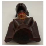 Misc. Vintage African And Oriental Hand Carved Wooden Statues And Biggest Is 12"