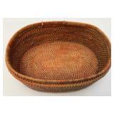 Antique Chinese Rattan Basket 4" x 7" x 10"