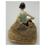 Misc. Antique Pin Cushions Including One Needle Point And More