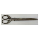 Antique Art nouveau Scissors Made In Germany 9"