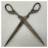 Antique Art nouveau Scissors Made In Germany 9"