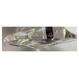 EST. $225.00-$350.00 Very RARE Gail D. Gill Signed High Relief Decoration Hand Blown Glass Perfume Bottle 5" x 5" x 6"