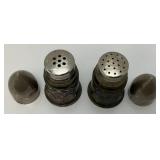 Pair Of WWI Bullet Shell Salt & Pepper Shakers Camp "Hancock" Augusta Ga 3"