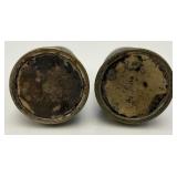 Pair Of WWI Bullet Shell Salt & Pepper Shakers Camp "Hancock" Augusta Ga 3"