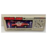 Vintage Man Cave Collectible Strong Arm Gas Charged Lift Supports Sign And Clock (Needs Repair) 12 1/2" x 32 1/2"