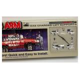 Vintage Man Cave Collectible Strong Arm Gas Charged Lift Supports Sign And Clock (Needs Repair) 12 1/2" x 32 1/2"