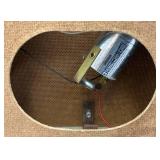 Vintage Man Cave Collectible Strong Arm Gas Charged Lift Supports Sign And Clock (Needs Repair) 12 1/2" x 32 1/2"