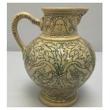 Vintage RARE Oriental Themed Pitcher 5 1/2" x 6"