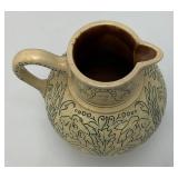 Vintage RARE Oriental Themed Pitcher 5 1/2" x 6"