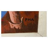 Two Original Paintings By unknown Artist 16" x 23" & 17" x 23"