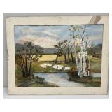 Two Original Paintings By unknown Artist 16" x 23" & 17" x 23"