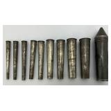 RARE Antique French Pastry Cream Tubes/Nozzles in Custom Case Marked France 6"