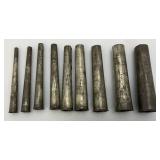 RARE Antique French Pastry Cream Tubes/Nozzles in Custom Case Marked France 6"