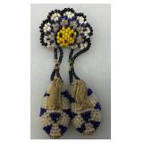 Vintage Miniature Native American Buck Skin And Beaded Items And more