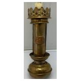 EST. $150.00 -$275.00 CER Railway Marked Brass Railway Carriage Lamp Candle Lantern With Candle 13 1/2"