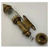 EST. $150.00 -$275.00 CER Railway Marked Brass Railway Carriage Lamp Candle Lantern With Candle 13 1/2"