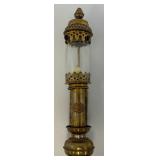 EST. $150.00 -$275.00 CER Railway Marked Brass Railway Carriage Lamp Candle Lantern With Candle 13 1/2"