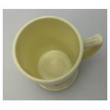 RARE Vintage Uranium Milk Glass Tom & Jerry Mug (Glows Under UV) 2 3/4" x 3 1/2"