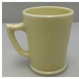 RARE Vintage Uranium Milk Glass Tom & Jerry Mug (Glows Under UV) 2 3/4" x 3 1/2"
