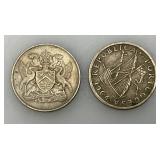 Vintage Collectible Foreign Coins And Medallions Including 1920