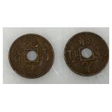 Vintage Collectible Foreign Coins And Medallions Including 1920