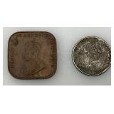 Vintage Collectible Foreign Coins And Medallions Including 1920