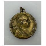 1925 Ancient Medal Of Pope Puis XI Holy Year Pendant 3/4"