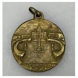1925 Ancient Medal Of Pope Puis XI Holy Year Pendant 3/4"