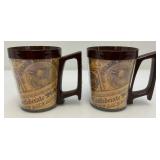 2 Vintage Mid Century Confederate States Of America Thermo Mugs And Aquarius Stainless Thermo mug New In Box