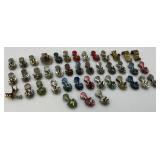 Large Group Of Antique Metal Christmas Tree Candle Holders