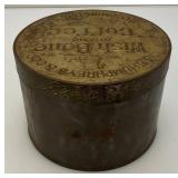 Vintage J.F. Humphreys & Co. Wish Bone Brand Coffee  Bloomington Ills. Coffee Tin With Lid 4" x 5 3/8"