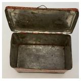 Vintage Central Union Cut Plug Tobacco Lunch Pail Style Tin 4 1/2" x 5 1/4" x 7 1/2"
