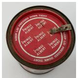 Vintage Collectible Prince Albert Crimp Cut Tobacco Tin 5" x 5 1/4"