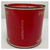 Vintage Collectible Prince Albert Crimp Cut Tobacco Tin 5" x 5 1/4"