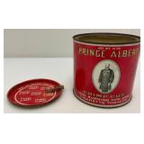 Vintage Collectible Prince Albert Crimp Cut Tobacco Tin 5" x 5 1/4"