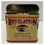 Vintage Philip Morris Revelation Smoking Mixture Pipe Tobacco Tin 1" x 3" x 3 1/2"