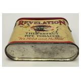 Vintage Philip Morris Revelation Smoking Mixture Pipe Tobacco Tin 1" x 3" x 3 1/2"