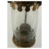EST. $150.00 -$275.00 CER Railway Marked Brass Railway Carriage Lamp Candle Lantern With Candle 13 1/2"