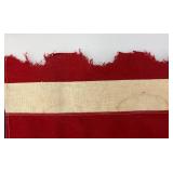 Vintage 48 Star Flag 32" x 56" Rips And Tears Present