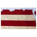 Vintage 48 Star Flag 32" x 56" Rips And Tears Present