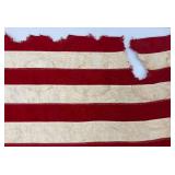 Vintage 48 Star Flag 32" x 56" Rips And Tears Present
