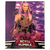 Autographed Topps Royal Rumble NATALYA Wrrestling Card (In Protective Sleeve)