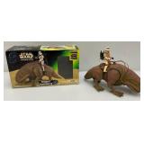 Misc. Collectible STAR WARS Power Of The Jedi Darth vMaul With Sith Attack Droid (New Old Stock) & The Power Of The Force Dewback And Sandtrooper Action Figures (Open Box Missing Weapons)