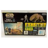 Misc. Collectible STAR WARS Power Of The Jedi Darth vMaul With Sith Attack Droid (New Old Stock) & The Power Of The Force Dewback And Sandtrooper Action Figures (Open Box Missing Weapons)