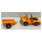1974 VERY RARE (STEVE SCOUT) Action Figure "The Pathfinder" Jeep, Trailer And Boat In Original Box (Tent Flaking)