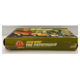 1974 VERY RARE (STEVE SCOUT) Action Figure "The Pathfinder" Jeep, Trailer And Boat In Original Box (Tent Flaking)