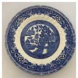 Vintage Churchill China England Blue Willow Dinnerware