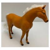 Large Handmade Wood Barn With Misc. Vintage Toy Horses 21" x 21" x 29"